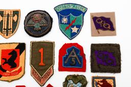 WWII - POST WAR US THEATER MADE BULLION PATCHES