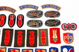 WWII US ARMY CHEMICAL BATTALION PATCHES