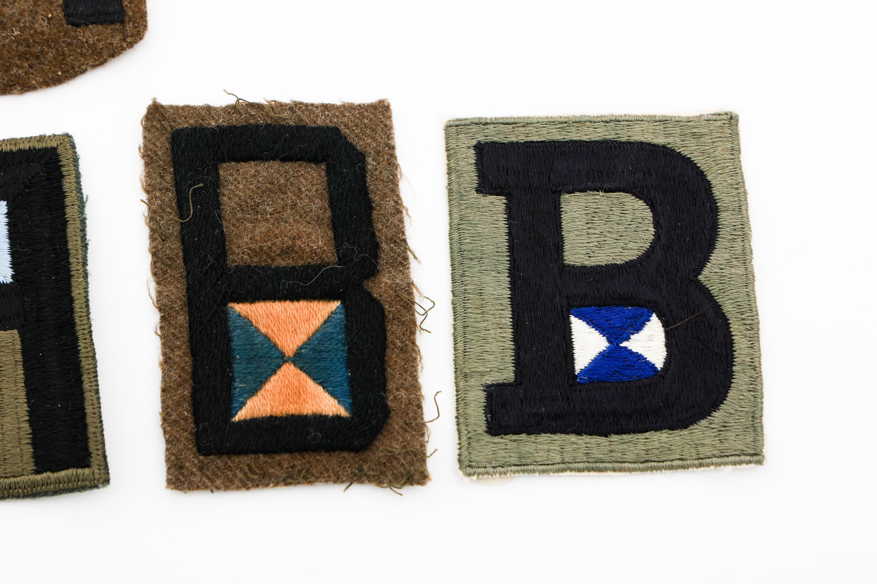 WWII US 1ST ARMY VARIATION SHOULDER PATCHES