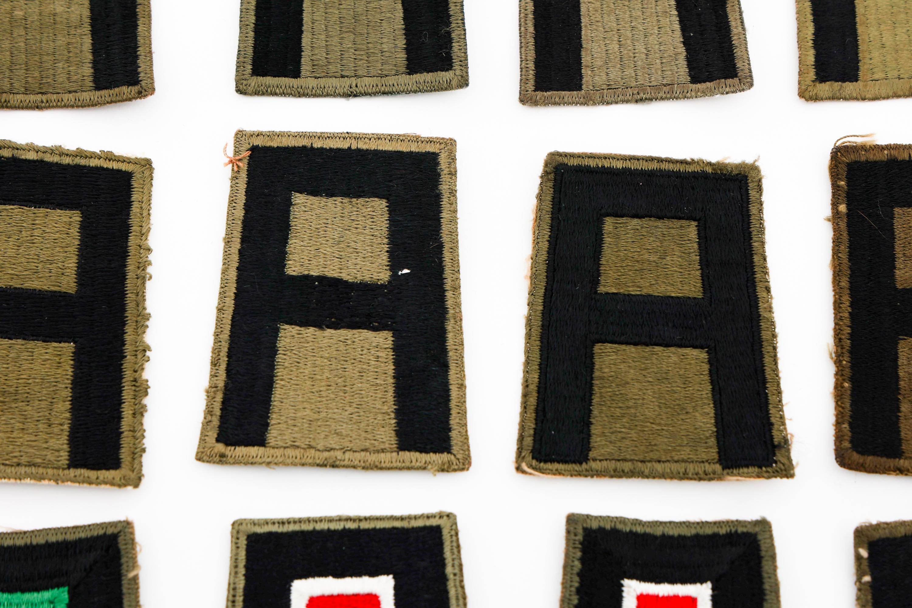 WWII US 1ST ARMY VARIATION SHOULDER PATCHES