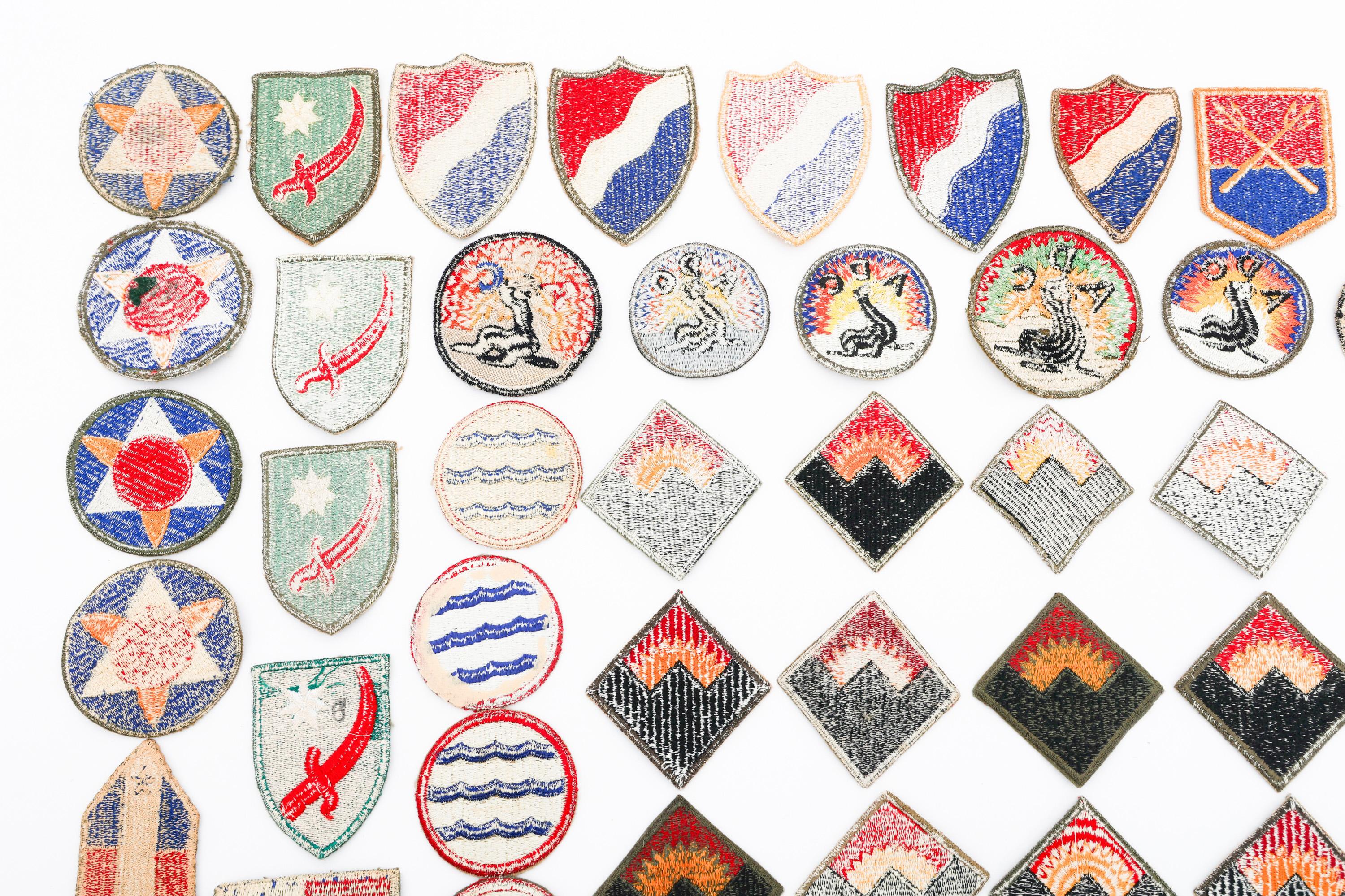 WWII US ARMY DEFENSE & BASE COMMAND PATCHES
