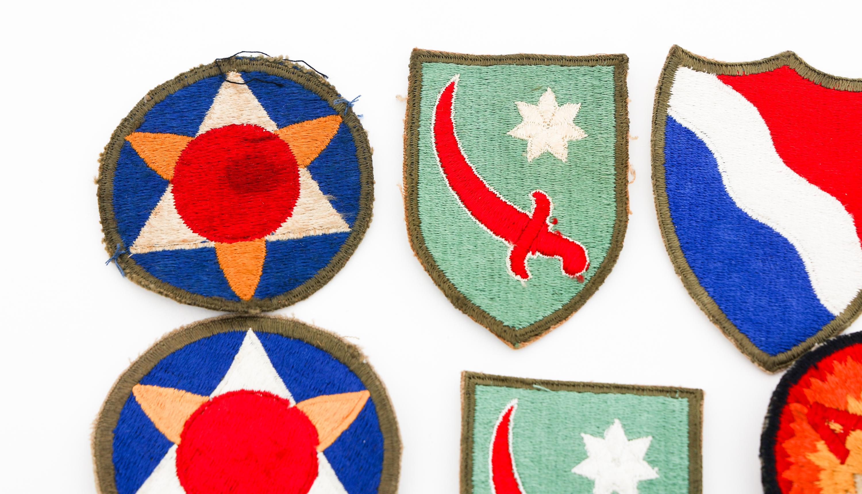 WWII US ARMY DEFENSE & BASE COMMAND PATCHES