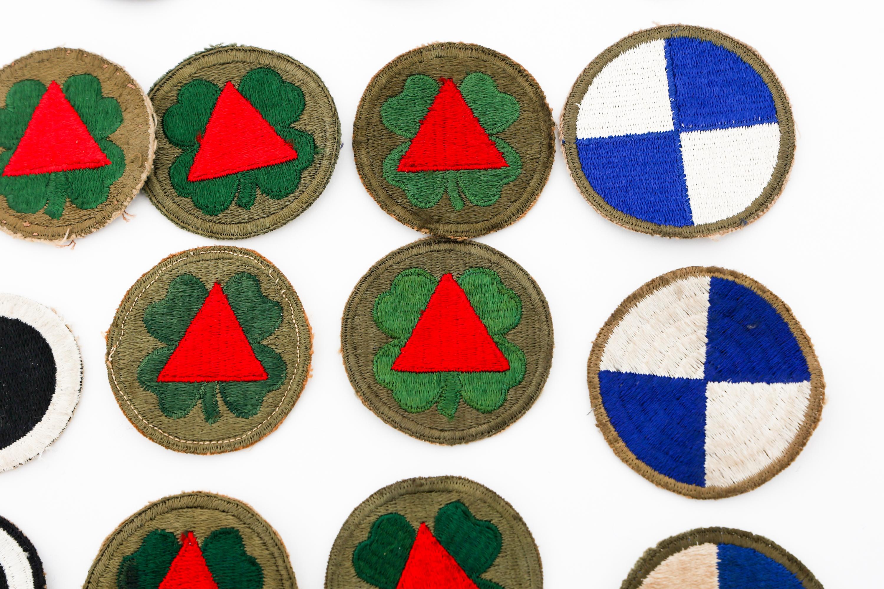 WWII US ARMY CORPS STANDARD & GREENBACK PATCHES