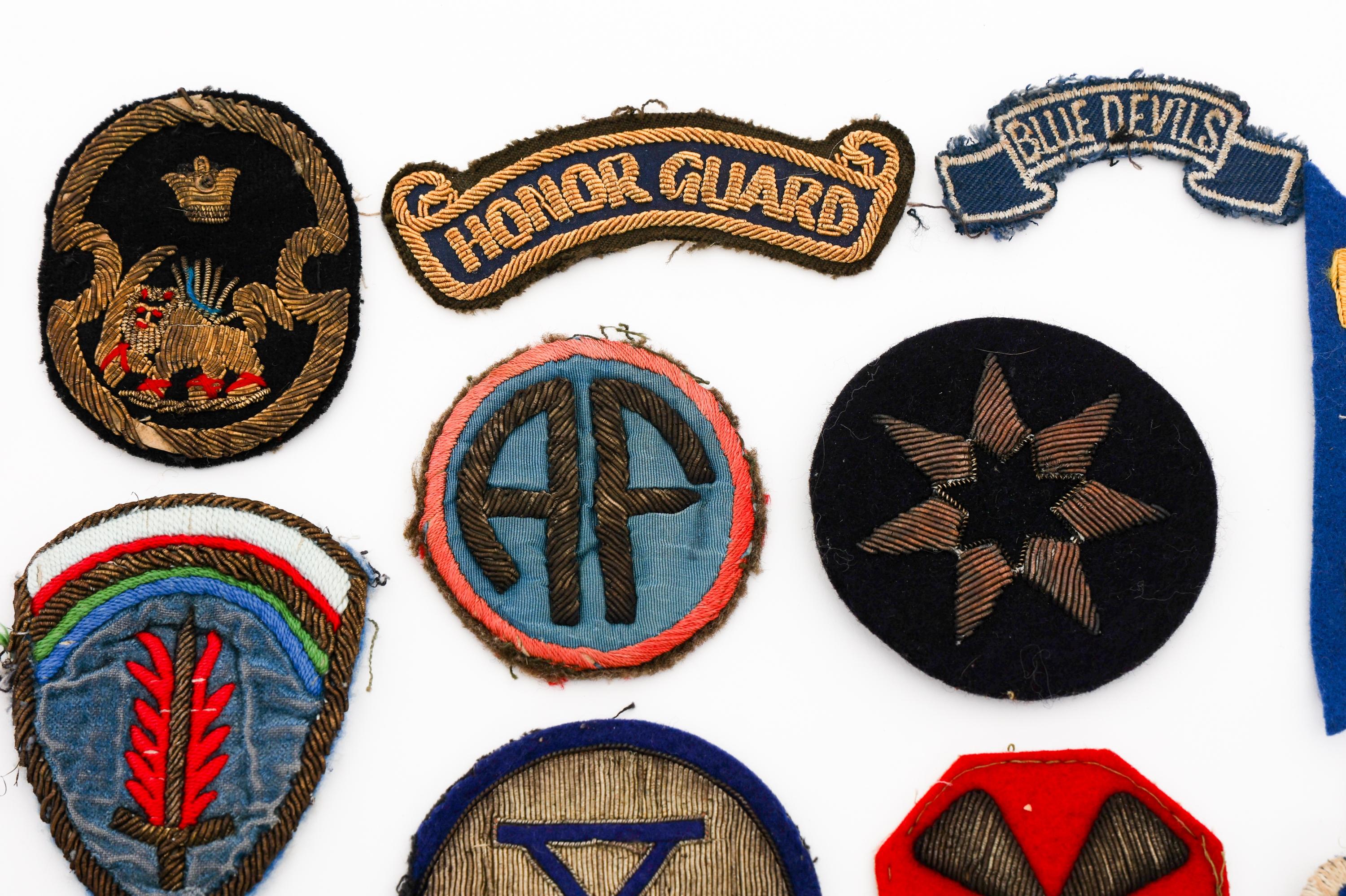 WWII - POST WAR US OCCUPATION BULLION PATCHES