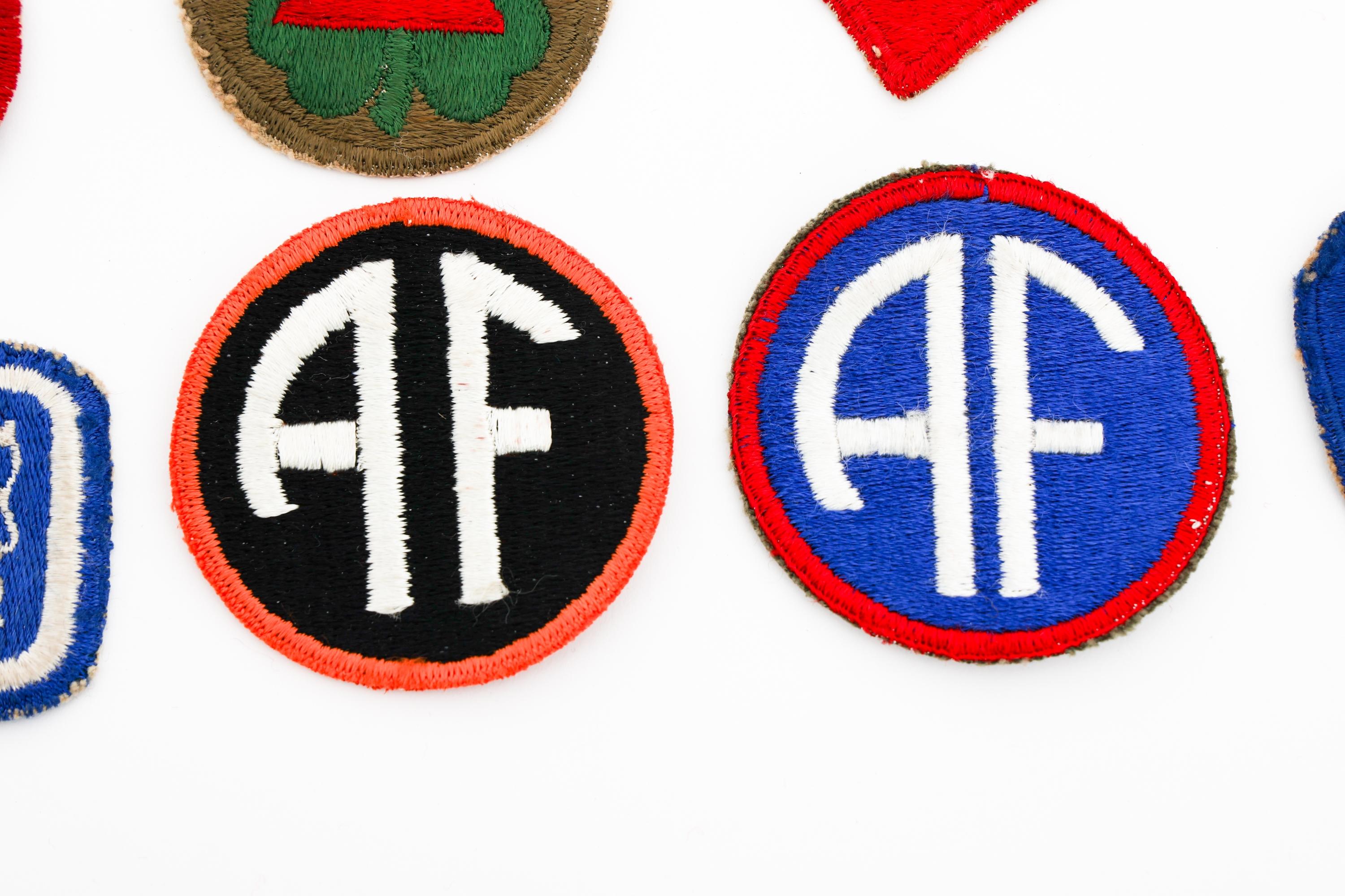 WWII US ARMY INFANTRY DIVISION & UNIT PATCHES