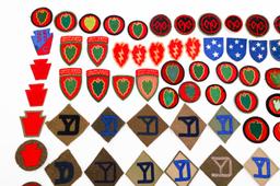 WWII US ARMY 23rd - 28th INFANTRY DIVISION PATCHES