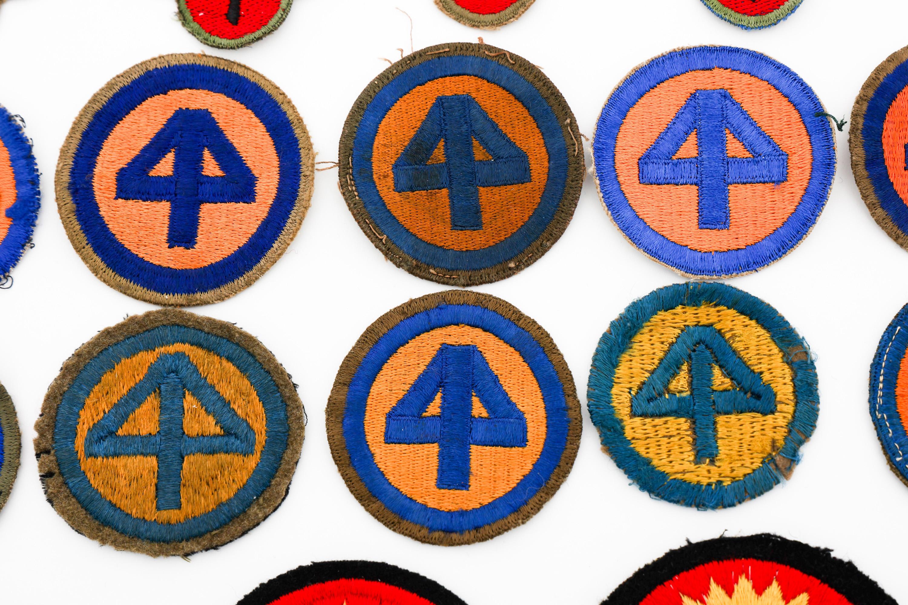 WWII US ARMY 41st - 44th INFANTRY DIVISION PATCHES