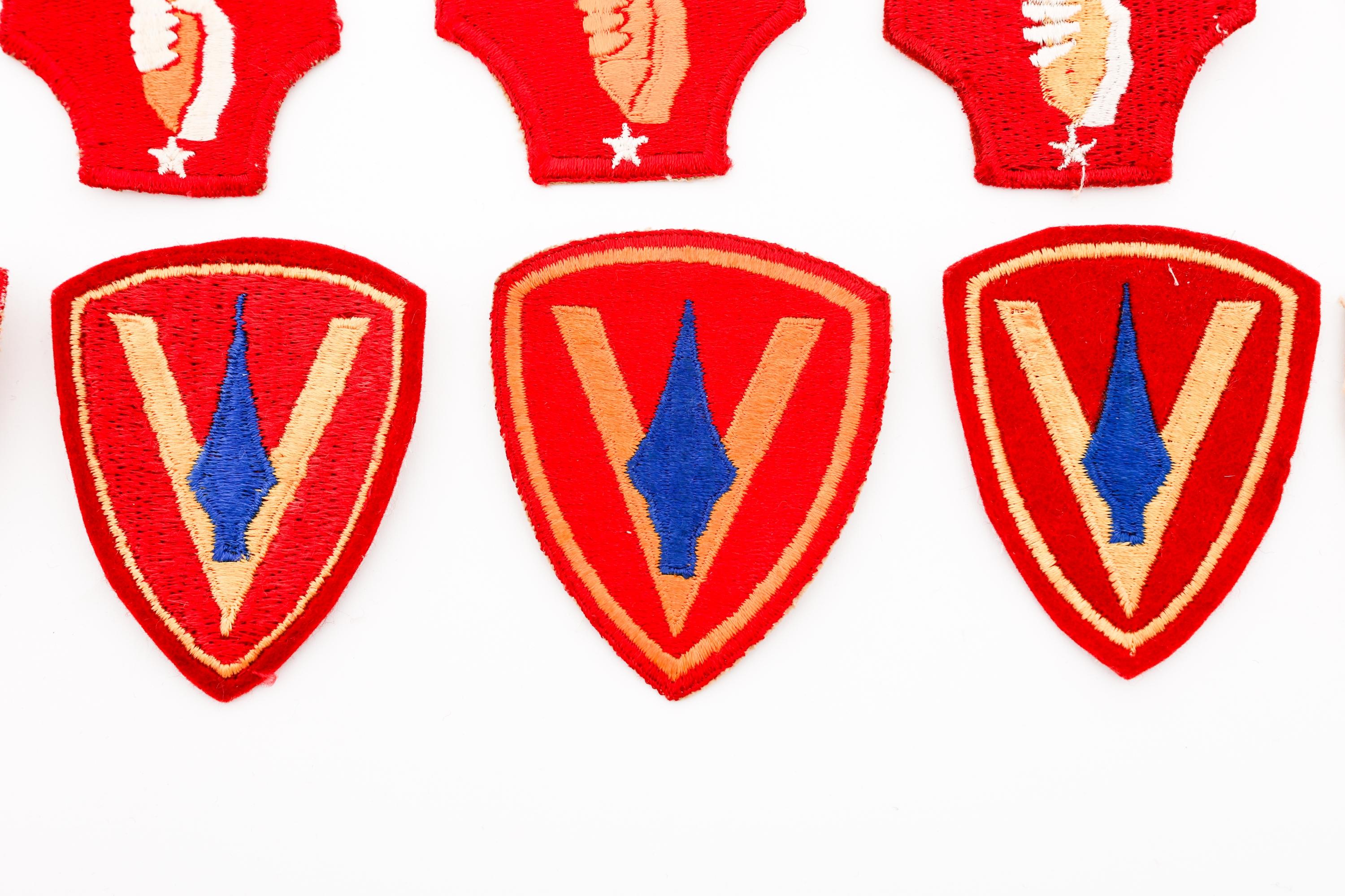 WWII - KOREAN WAR US MARINE CORPS PATCHES