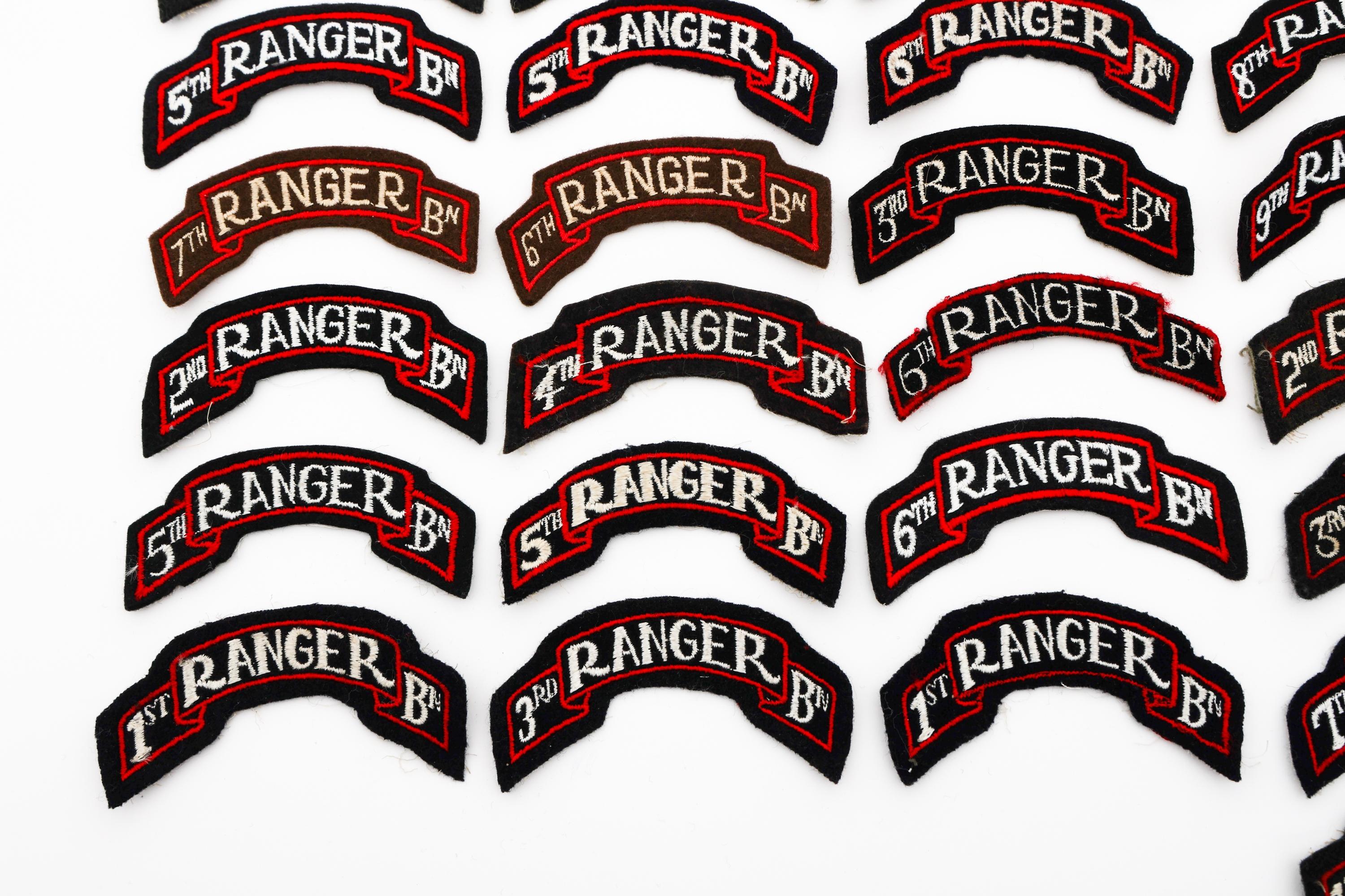WWII - COLD WAR US ARMY RANGER BATTALION PATCHES