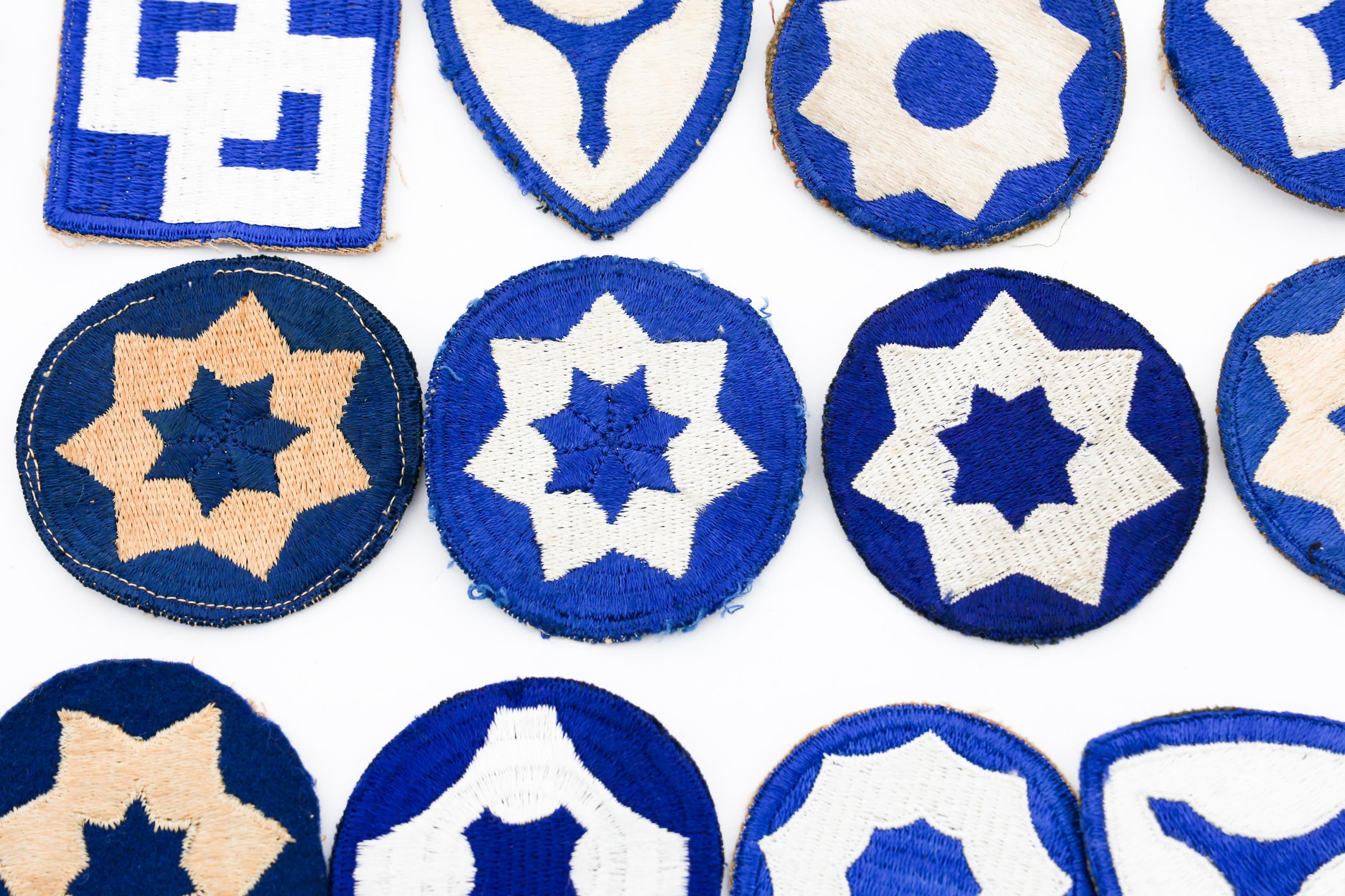 WWII - POST WAR US ARMY SERVICE COMMAND PATCHES