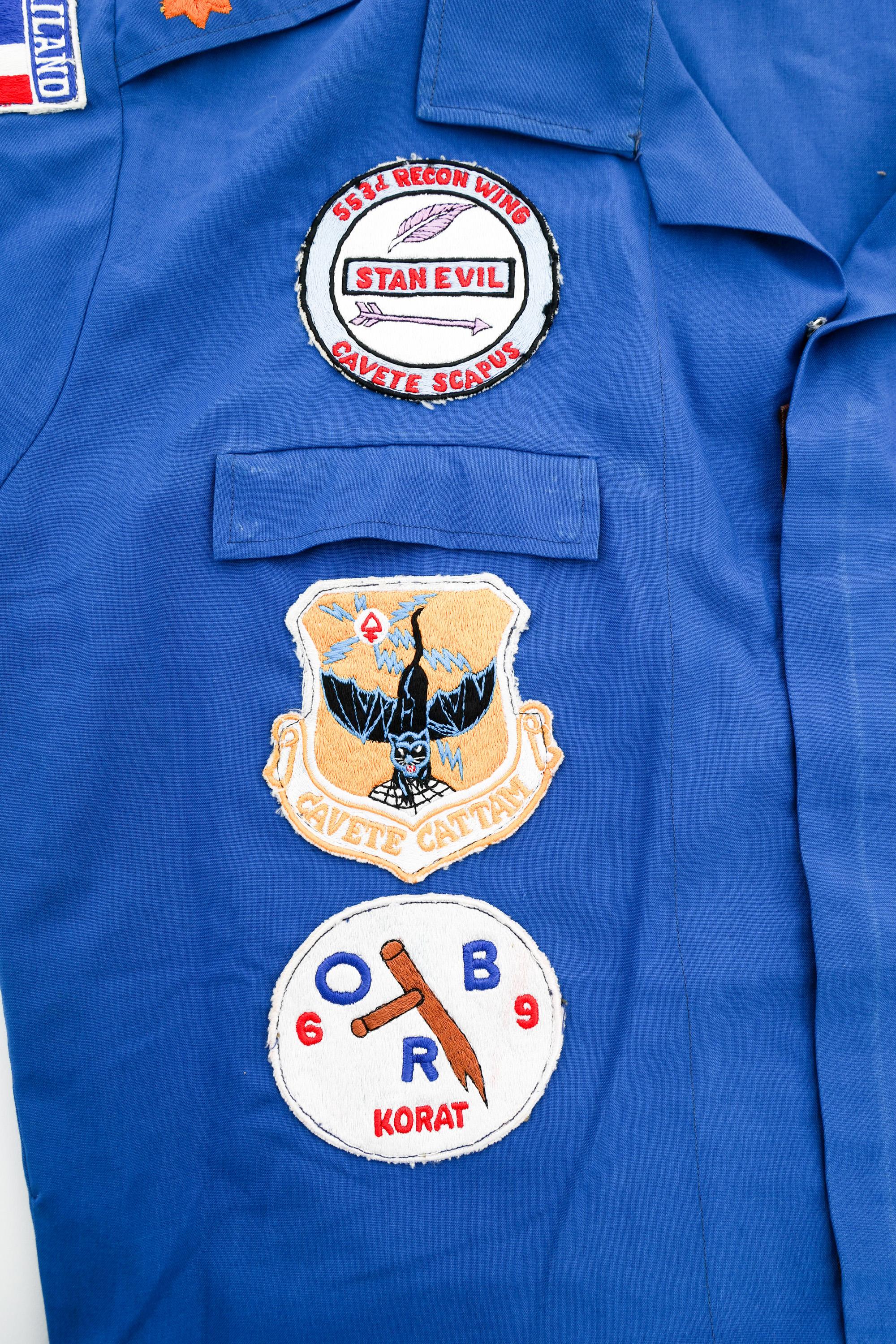 VIETNAM WAR USAF 556th RECON SQ NAMED PARTY SHIRT