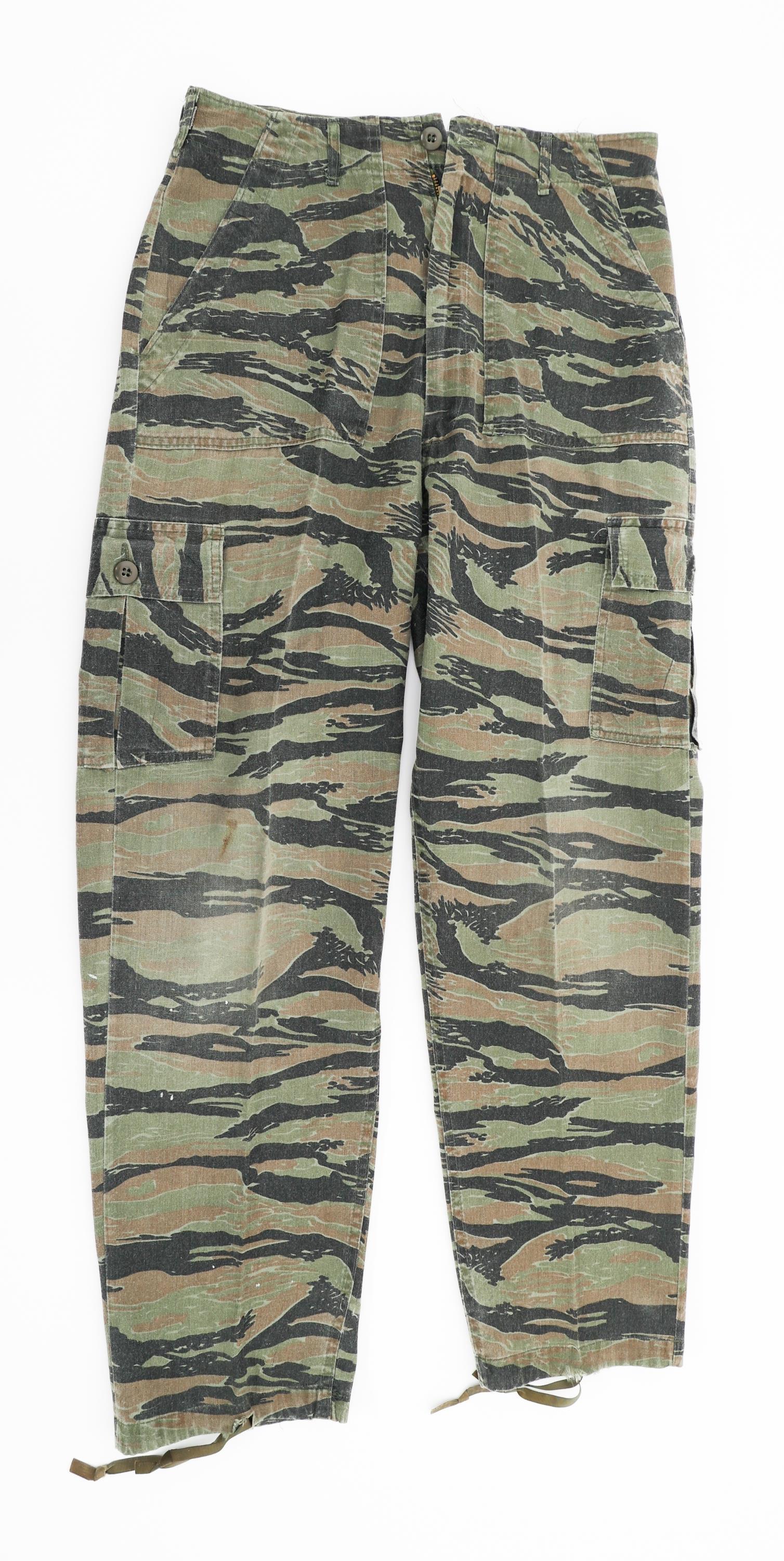 PRIVATE PURCHASE DUCK HUNTER & TIGER STRIPE PANTS