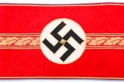 WWII GERMAN NSDAP ORTSGRUPPE ZELLENLEITER ARMBAND