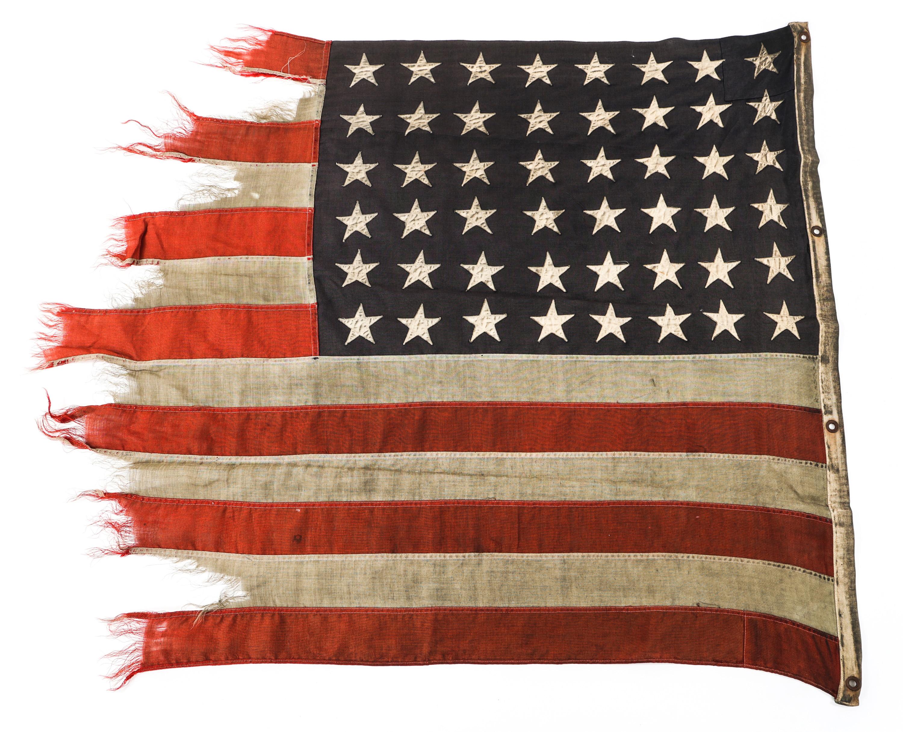 WWII D-DAY FLOWN FLAG LCI (L) 421 - GOLD BEACH
