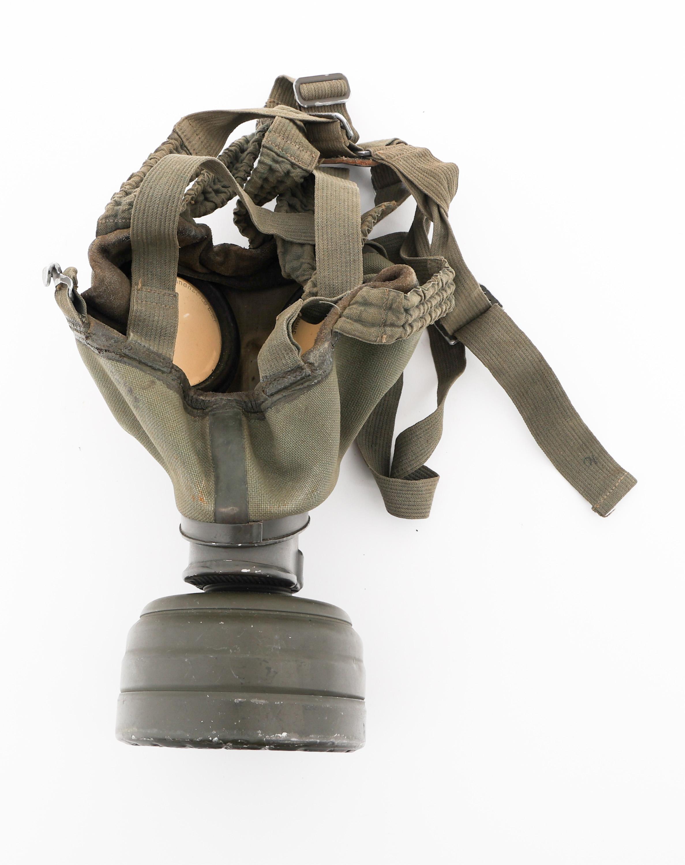 WWII GERMAN M38 GAS MASK & M42 CANTEEN