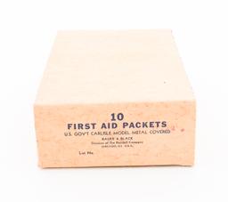 WWII US CARLISLE FIRST AID PACKETS