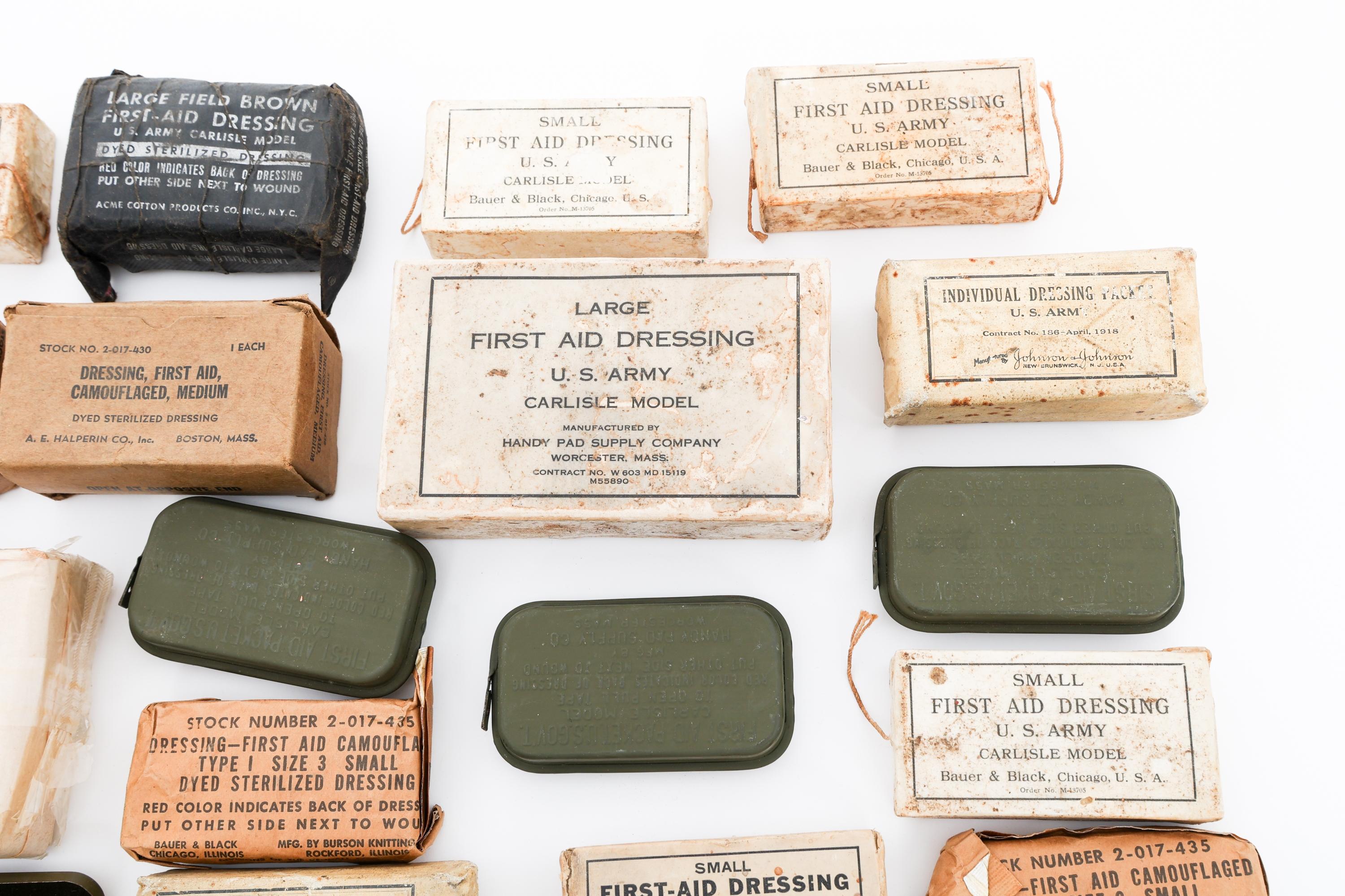 WWII US ARMY MEDICAL & FIRST AID PACKETS