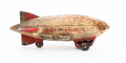 EARLY 20th C. GERMAN CAST IRON GRAF ZEPPELIN TOYS
