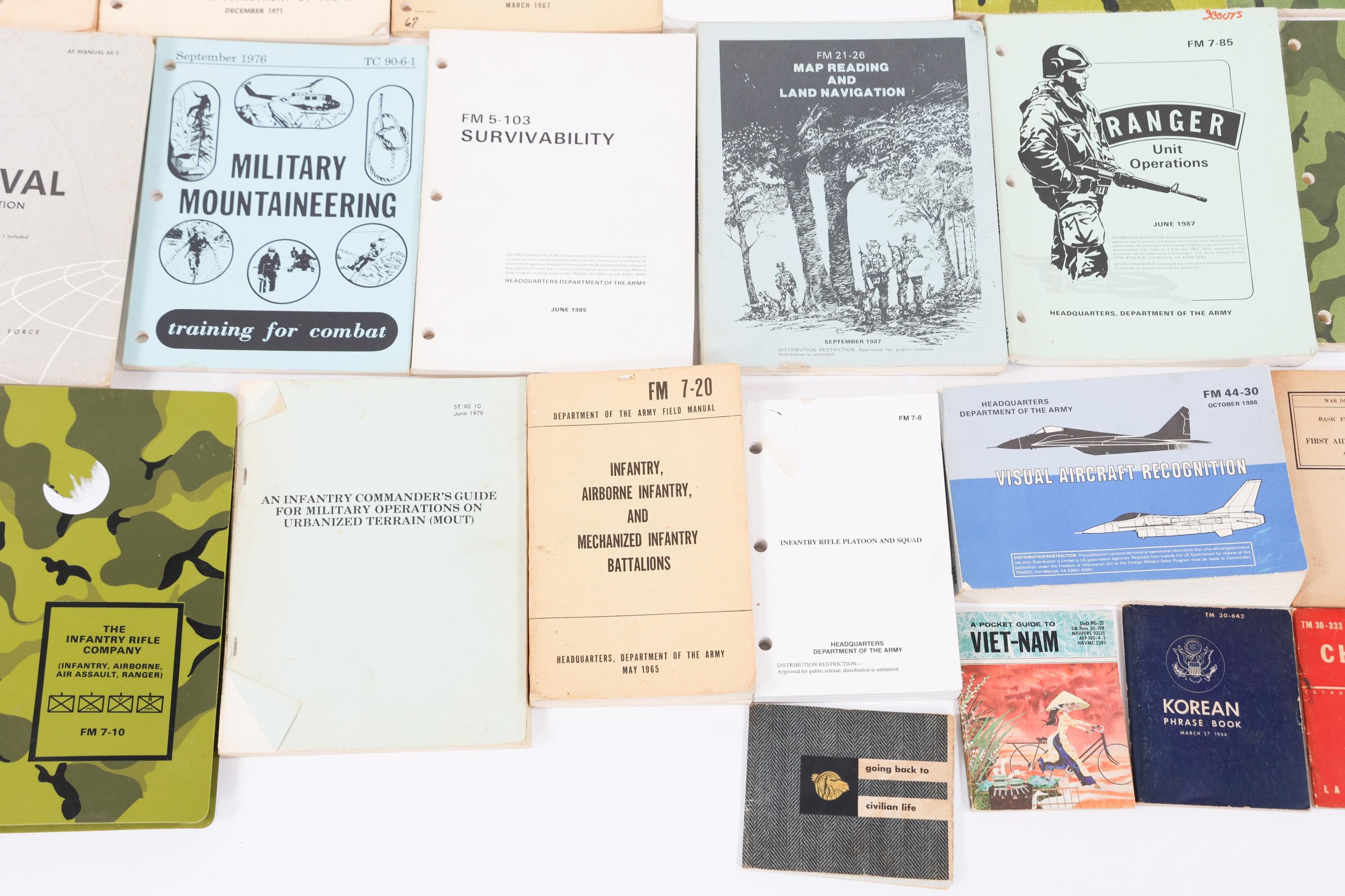 WWII - COLD WAR US ARMED FORCES MANUALS & BOOKLETS