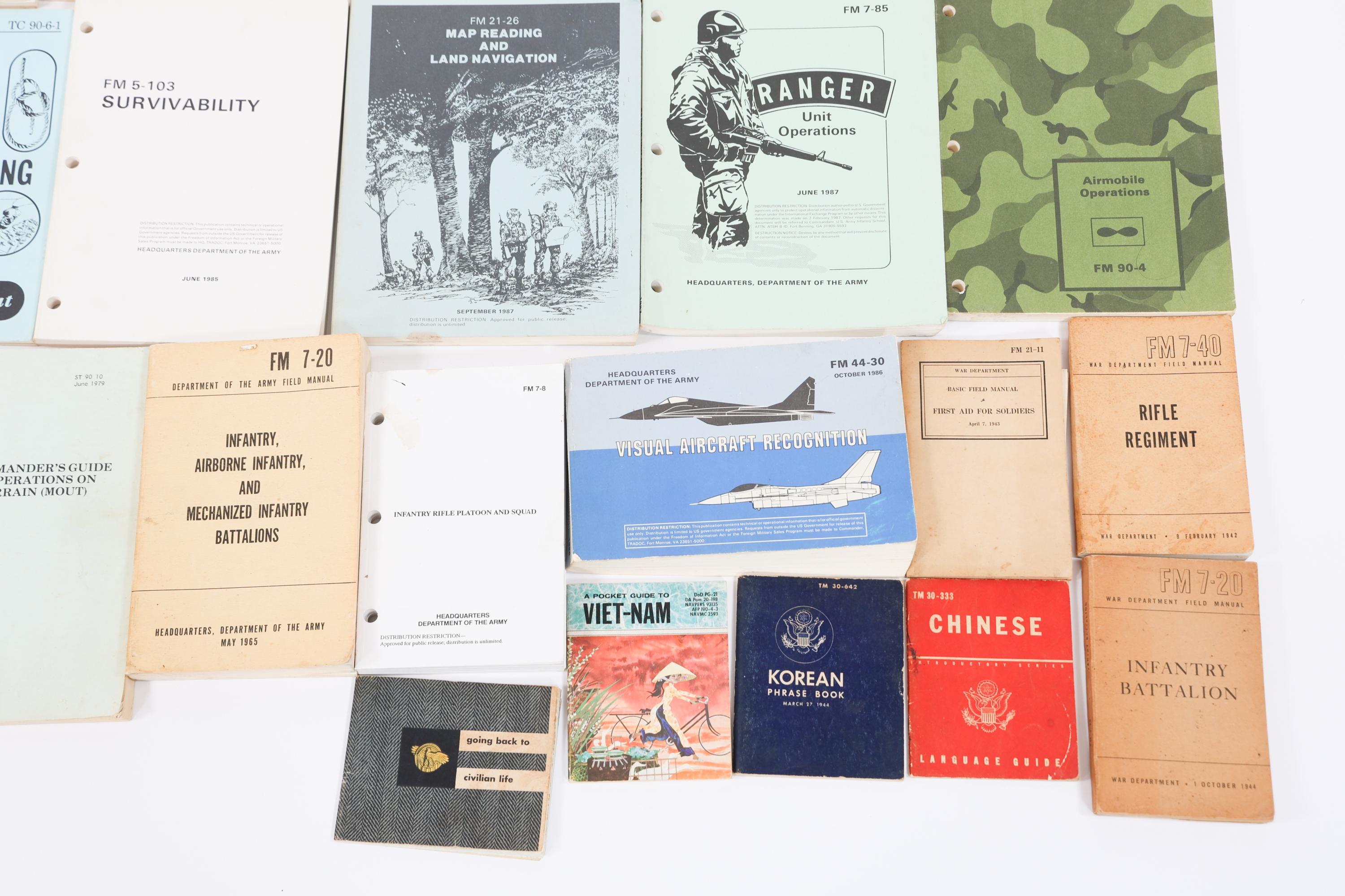 WWII - COLD WAR US ARMED FORCES MANUALS & BOOKLETS