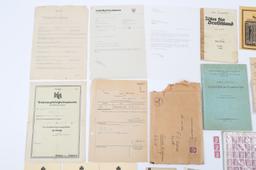 WWII GERMAN 17th SS DIV. GROUP DOCUMENTS & PHOTO