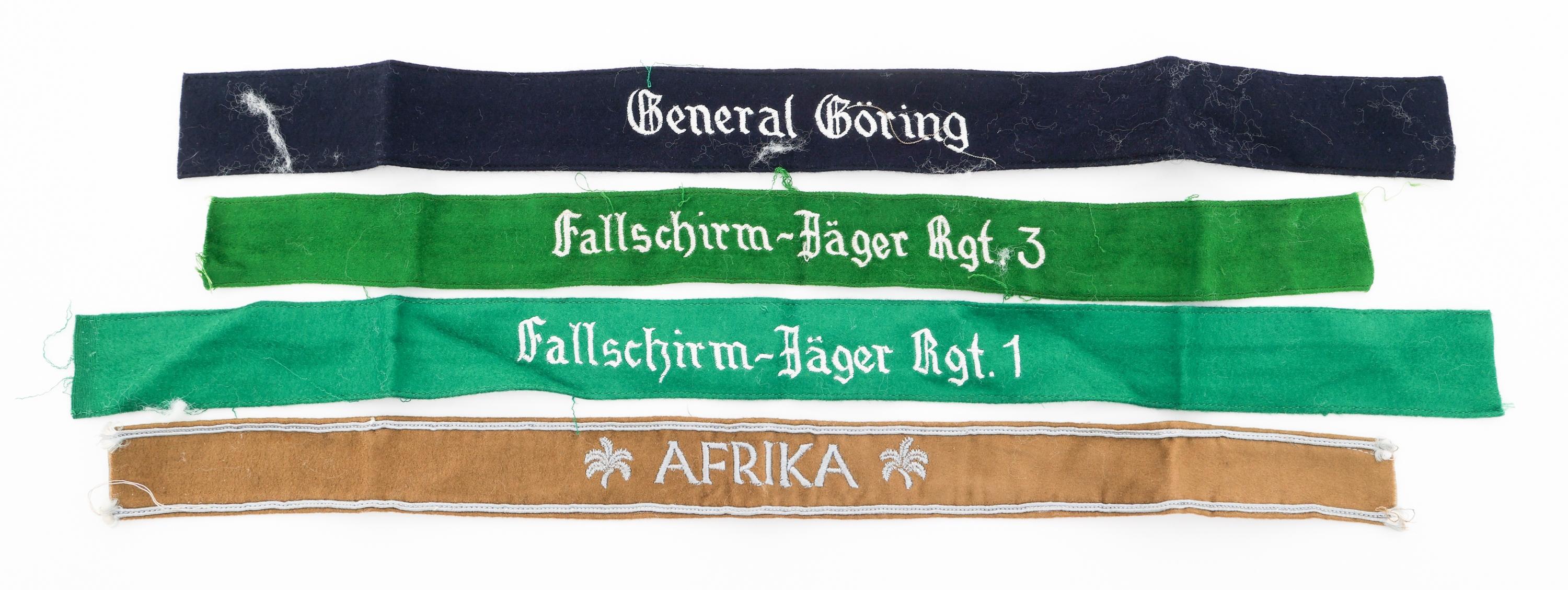 MODERN COPIES OF WWII GERMAN BADGES & CUFF TITLES
