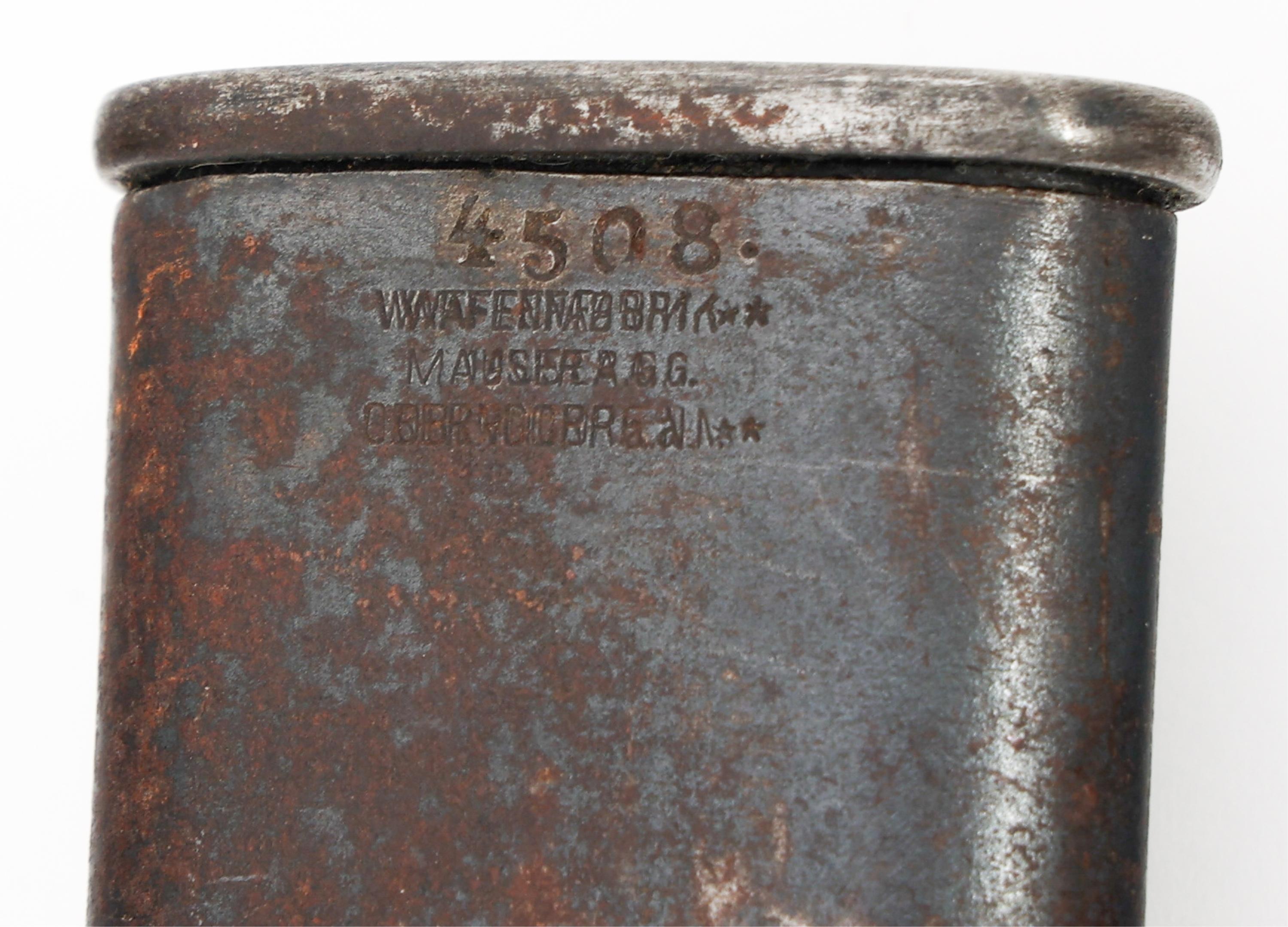 WWI GERMAN M1898/05 SAWBACK BUTCHER BAYONET