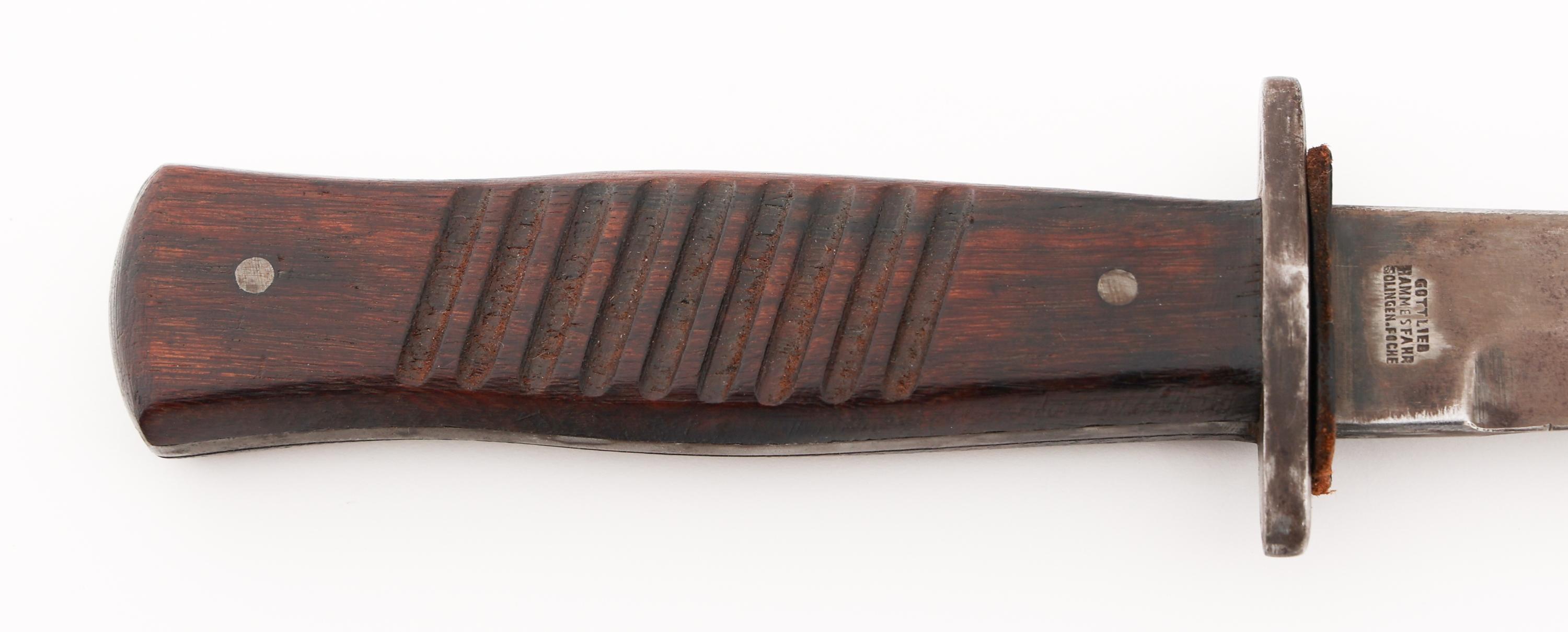 WWI IMPERIAL GERMAN BOOT KNIFE by HAMMESFAHR