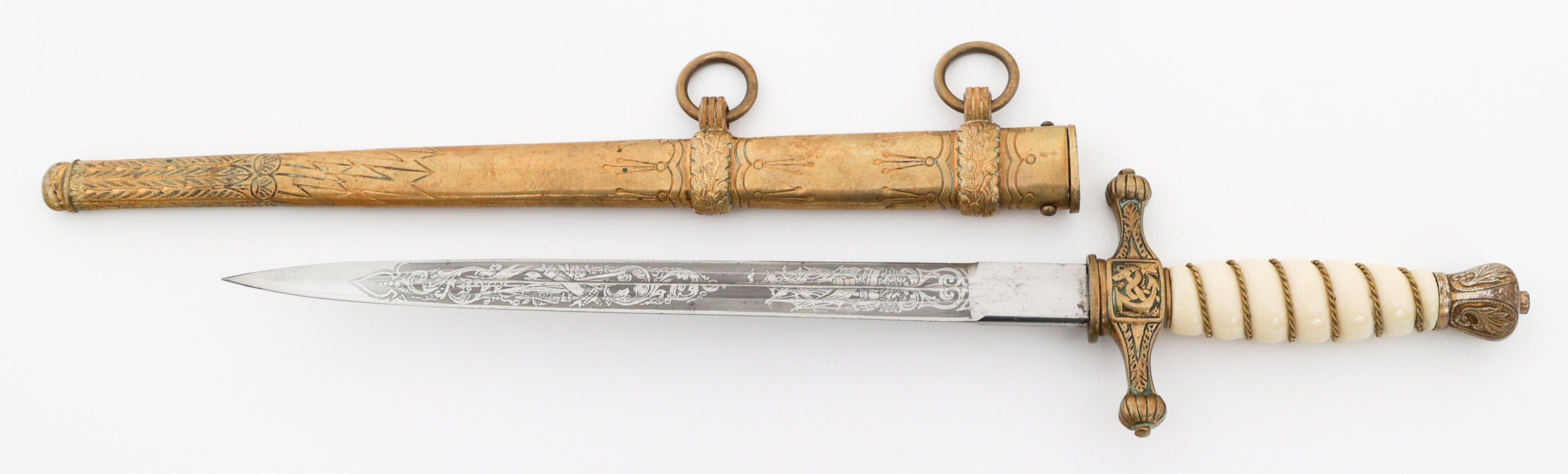 WWII GERMAN KRIEGSMARINE DRESS DAGGER by EICKHORN