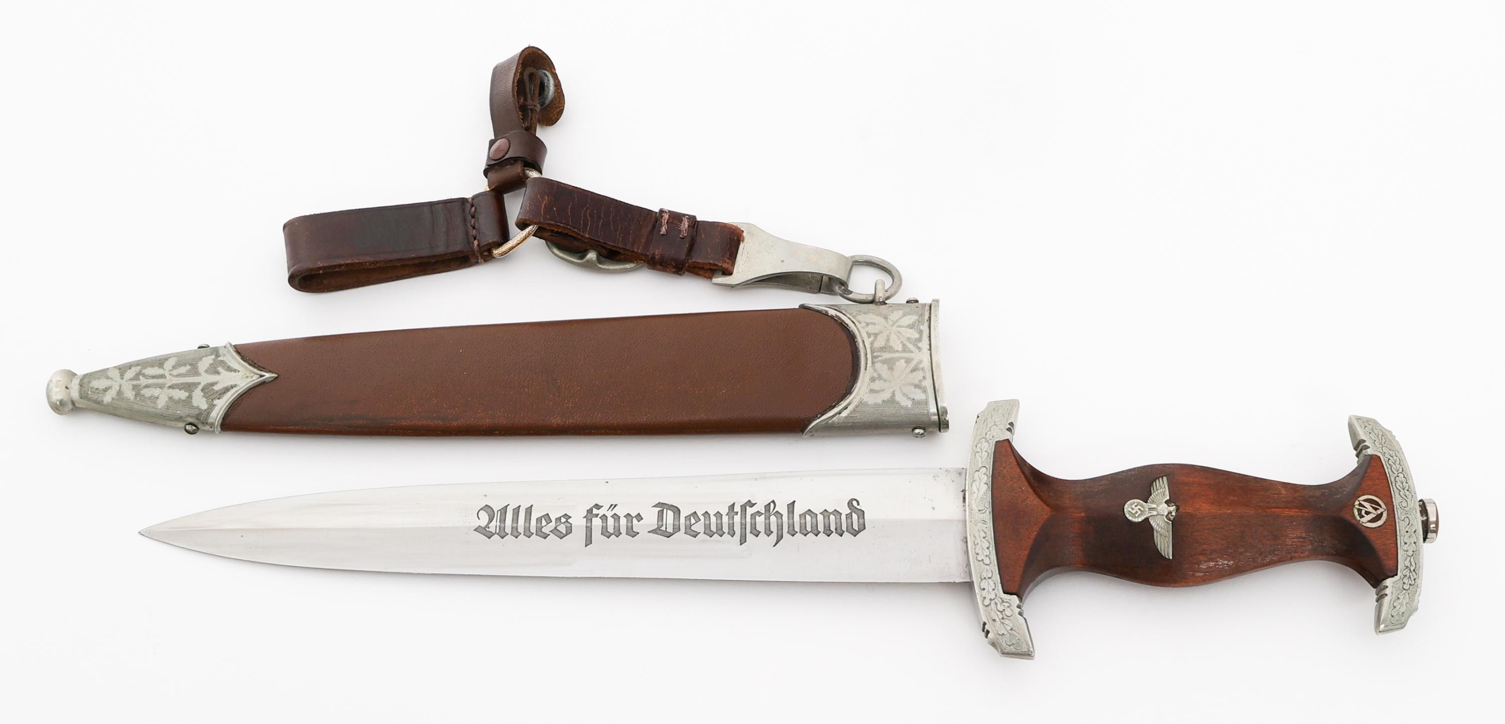 WWII GERMAN SA PERSONALIZED DRESS DAGGER by BICKEL
