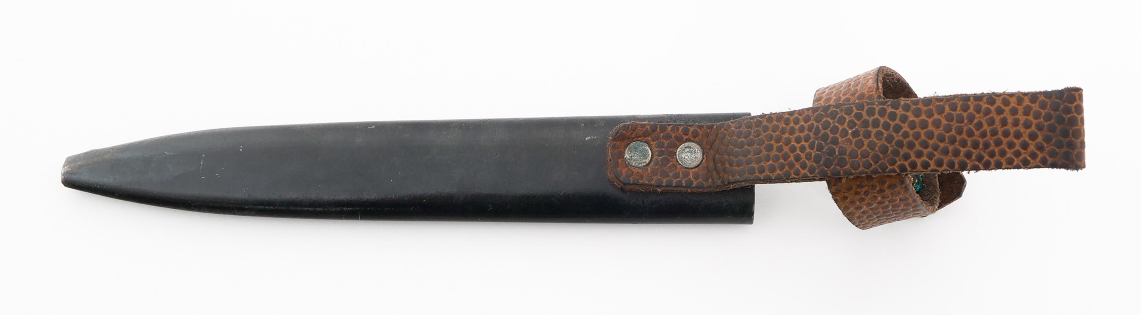 WWII GERMAN BOOT KNIFE by WKC WITH SCABBARD