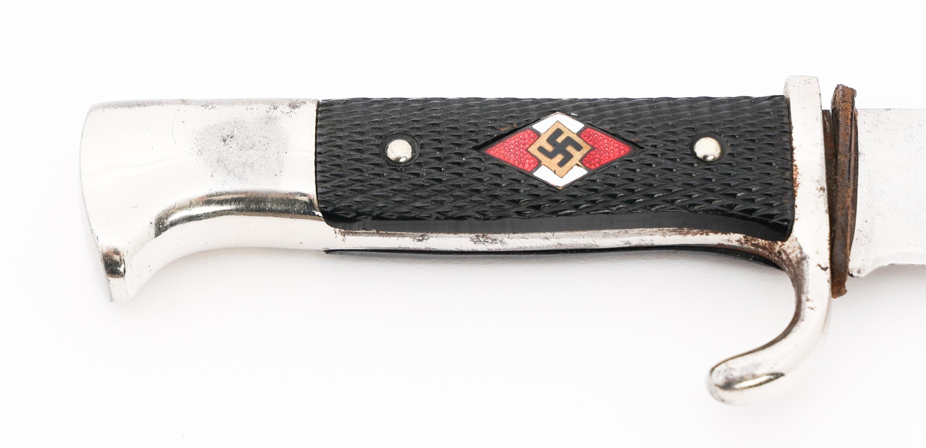 WWII GERMAN HITLER YOUTH KNIFE - MOTTO by EICKHORN