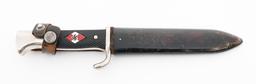 WWII GERMAN HITLER YOUTH KNIFE - MOTTO RZM M7/22