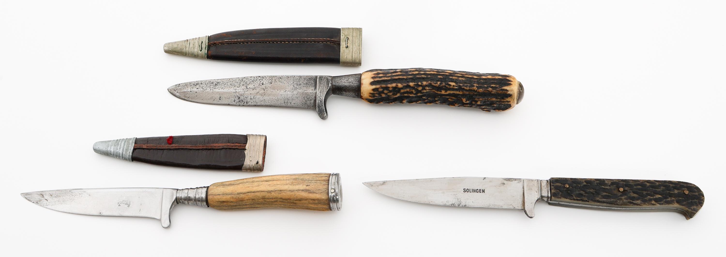 GERMAN STAG HORN PICNIC KNIVES