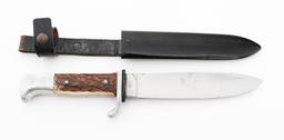 POST WWII GERMAN HUNTING KNIFE by BROOKS KNIFE CO