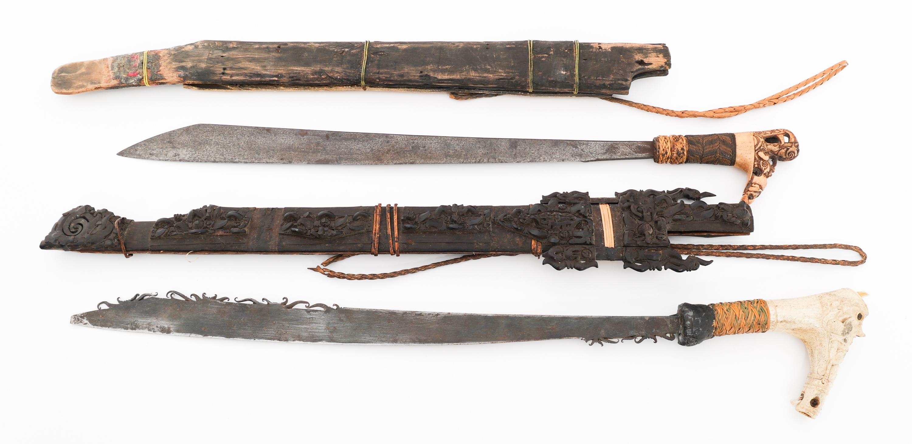 SOUTHEAST ASIAN TALIBONS WITH SCABBARDS