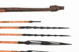 SOUTHEAST ASIAN FISHING SPEARS & THROWING POLE