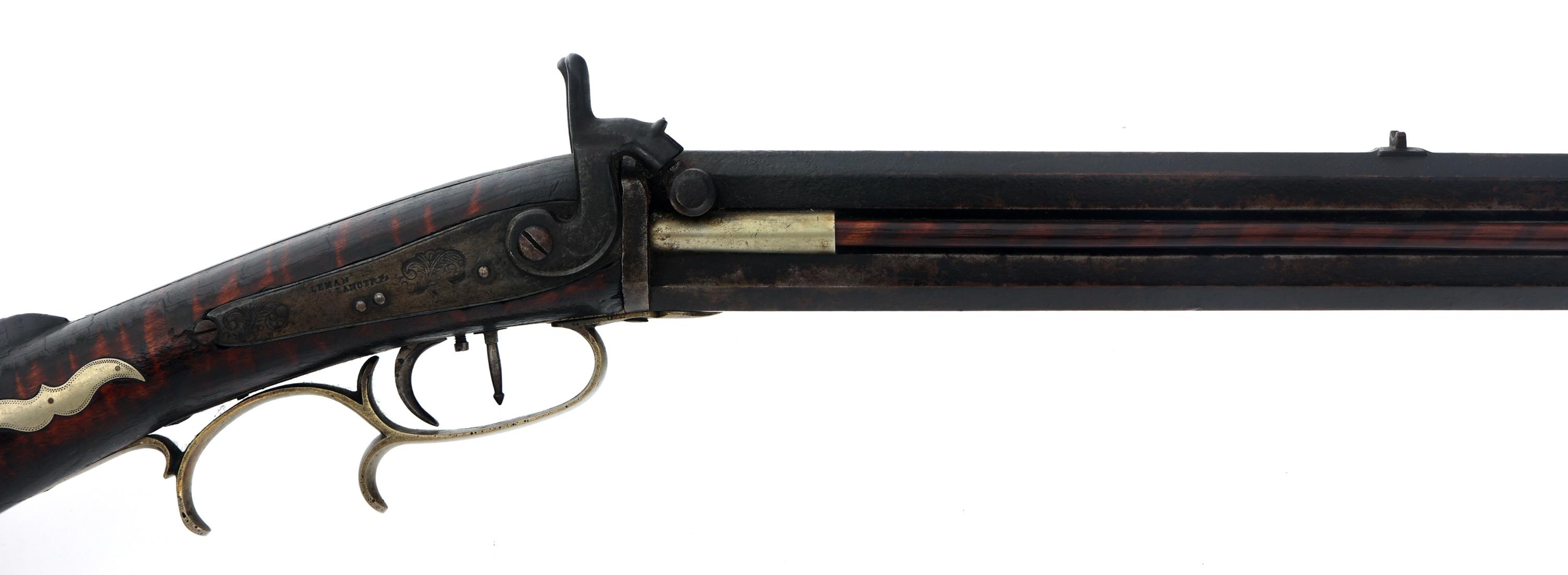 1879 LEMAN DOUBLE BARREL AMERICAN LONG RIFLE