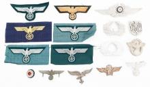 WWII GERMAN BADGES, PATCHES & COCKADES