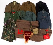 WWII - COLD WAR WORLD MILITARY UNIFORM ITEMS