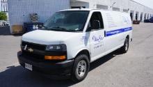 2018 CHEVROLET EXPRESS 2500 CARGO VAN (135 WB) W/ V6 4.3L GAS ENGINE, LADDER RACK, WORK LIGHT, CONE 