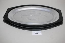 2 Nordic Ware Aluminum Steak Plates, 11 1/2" x 7 3/4" Including Plate Holder