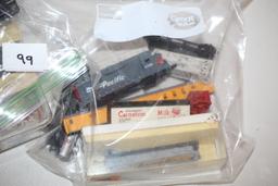 N Scale Train, Track, Switches, Parts, Locomotive, Most Cars For Parts Or Repair