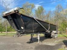 2012 Mac 36' Frame Steel Dump Trailer, Tandem Axle, 80,000 GVWR, Aero Automatic Mesh Canopy, Air