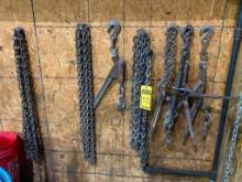 Rigging Chains, Ratchet Binders, & Clevises