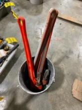 (3) Ridgid 36" Pipe Wrenches