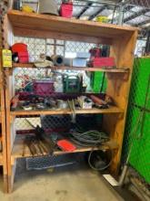 Contents of Cage Bolt Bin, Shelving, 2-Door Cabinet & Truck Accessories