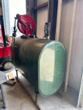 275-Gallon Fuel Tank w/ ARO Pneumatic Pump & Reelcraft Hose Reel