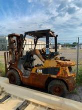 Caterpillar 6,000 LB. Capacity Forklift, Model CP6000, S/N 000129, Diesel, 3-Stage Mast, Side-Shift,