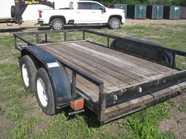 Tandem Axle 12' Bumper pull trailer Wheels 5"x4-1/4" Has Title